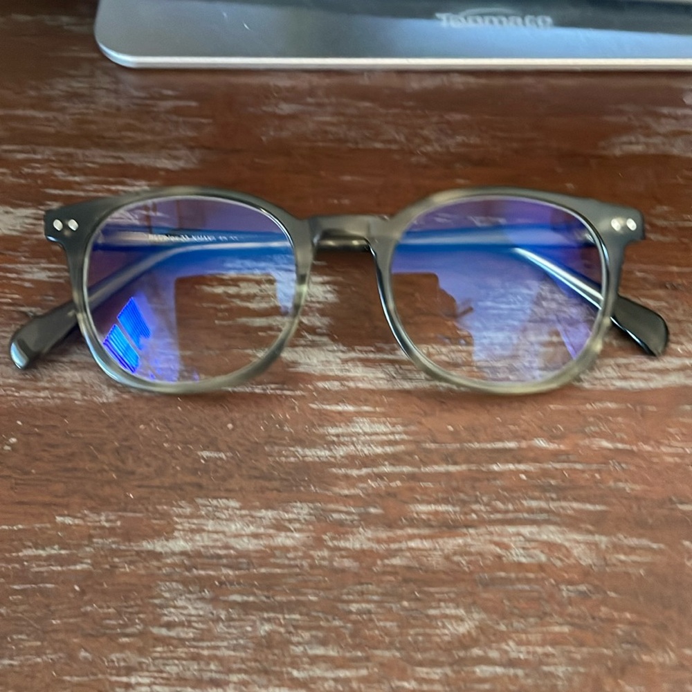 Blublox 23 khaki patterned eyeglasses 49-20-145